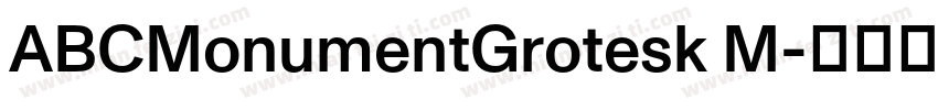 ABCMonumentGrotesk M字体转换